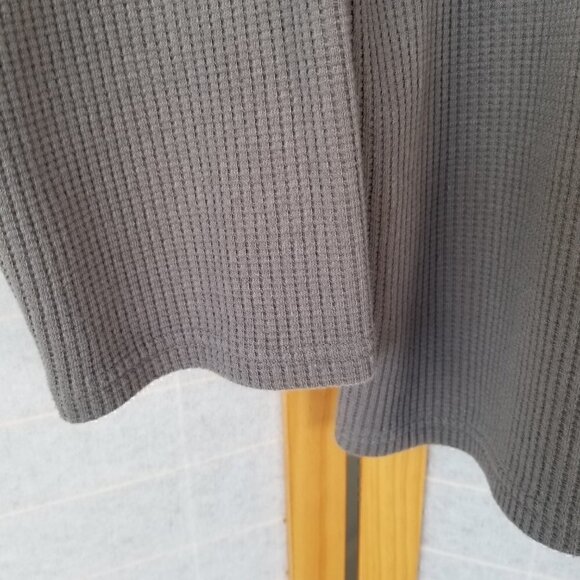 Men's Fan Joy Waffle Texture Long Sleeve T-Shirt Gray Clickbait Size 2XL - Picture 3 of 7